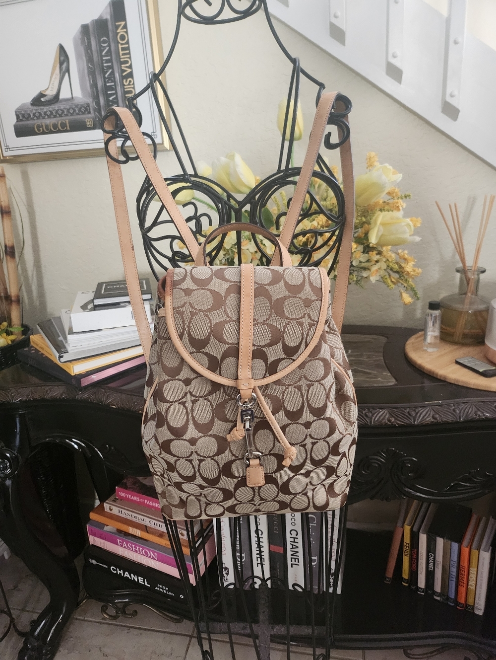 Coach Signature C monogram backpack